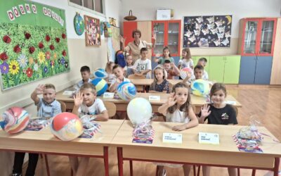 Veseli doček prvašića u školi